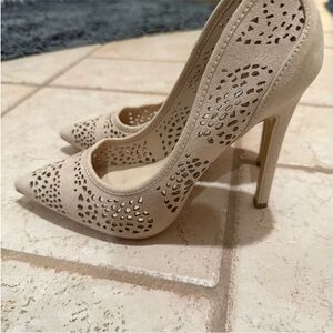 Cape Robbin Cream Cutout Heels